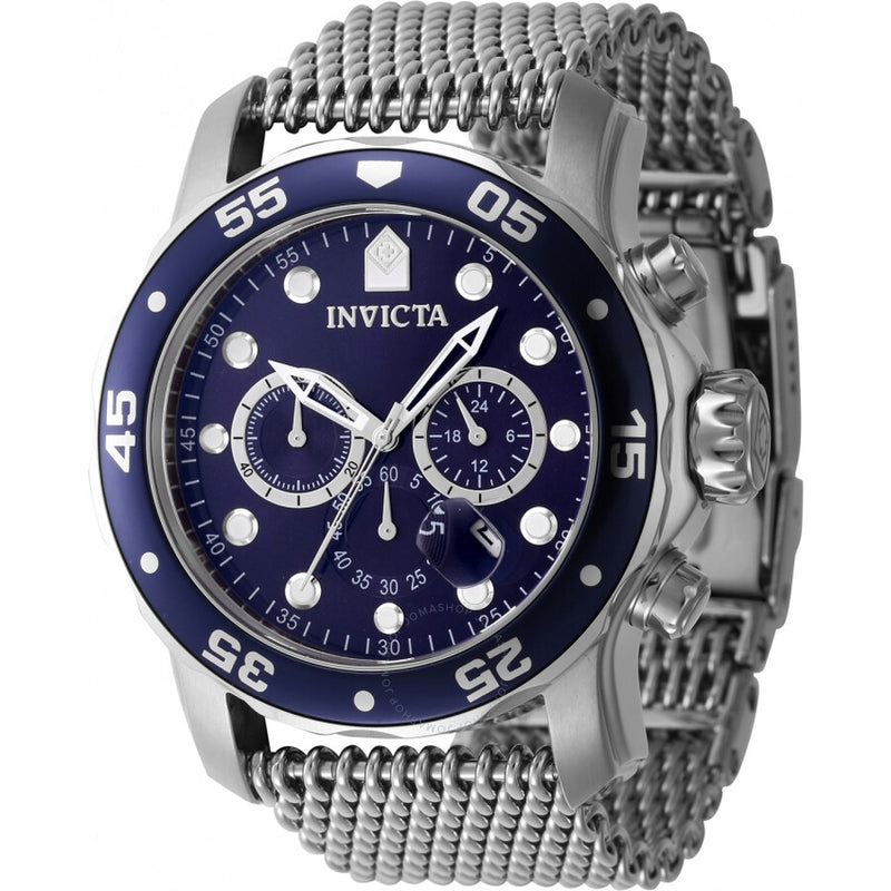 Invicta Pro Diver Chronograph Date GMT Quartz Blue Dial Men's Watch 47237 - The Watches Men & Co