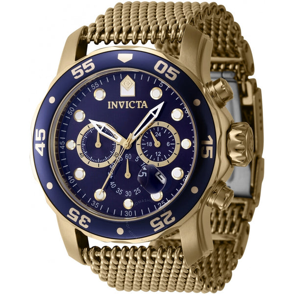 Invicta Pro Diver Chronograph GMT Date Quartz Blue Dial Men's Watch 47239 - The Watches Men & Co