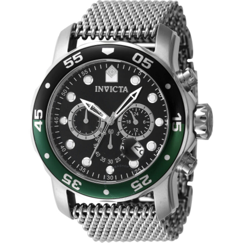 Invicta Pro Diver Chronograph GMT Quartz Black Dial Men's Watch 47631 - The Watches Men & Co