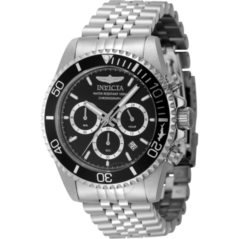 Invicta Pro Diver Chronograph GMT Quartz Black Dial Men's Watch 48381 - The Watches Men & Co