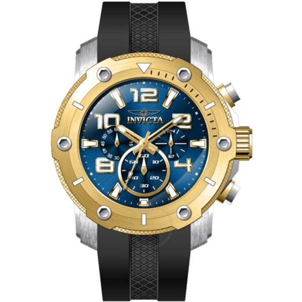 Invicta Pro Diver Chronograph GMT Quartz Blue Dial Men's Watch 45740 - The Watches Men & Co