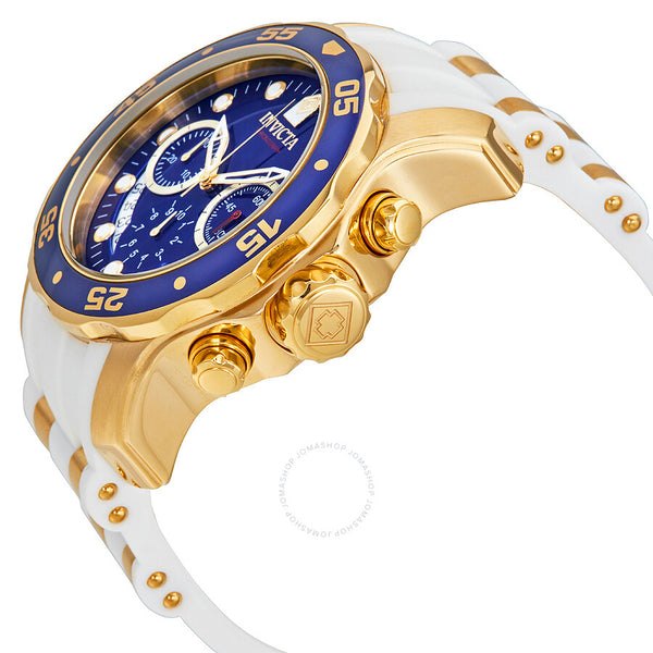 Invicta Pro Diver Chronograph Mother of Pearl White Polyurethane Men's Watch 20288 - The Watches Men & Co #2