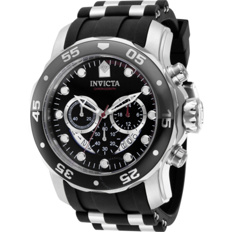 Invicta Pro Diver Chronograph Quartz Black Dial Men's Watch 37230 - The Watches Men & Co