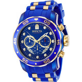 Invicta Pro Diver Chronograph Quartz Blue Dial Men's Watch 40934 - The Watches Men & Co