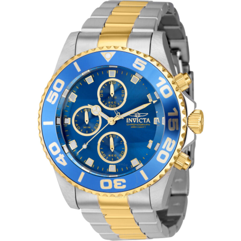 Invicta Pro Diver Chronograph Quartz Blue Dial Men's Watch 43408 - The Watches Men & Co