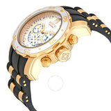 Invicta Pro Diver Chronograph Silver Dial Black Polyurethane Men's Watch 6985 - The Watches Men & Co #2