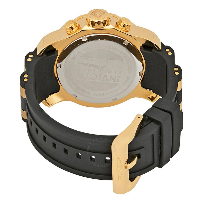 Invicta Pro Diver Chronograph Silver Dial Black Polyurethane Men's Watch 6985 - The Watches Men & Co #3