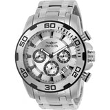 Invicta Pro Diver Chronograph Silver Dial Men's Watch 22317 - The Watches Men & Co