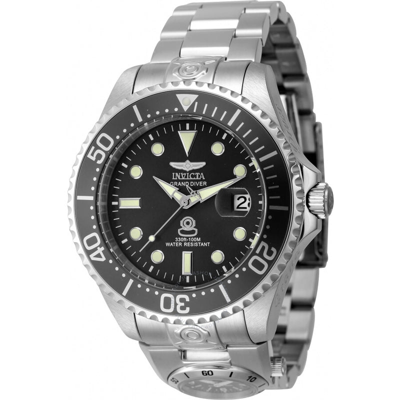 Invicta Pro Diver Date Automatic Black Dial Men's Watch 45812 - The Watches Men & Co