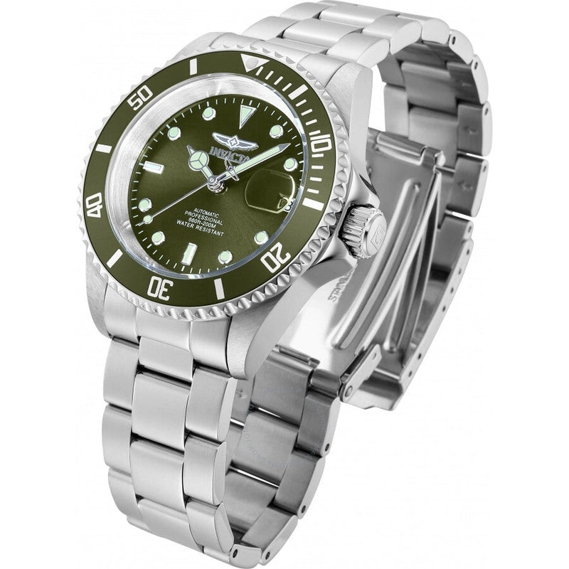 Invicta Pro Diver Date Automatic Green Dial Men's Watch 35690 - The Watches Men & Co #2