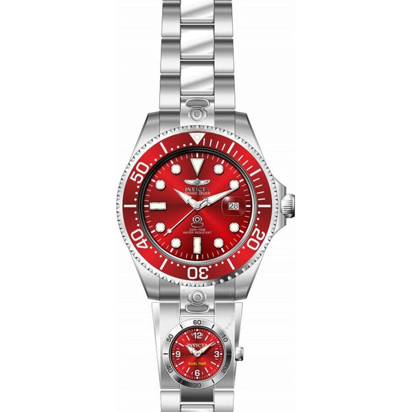 Invicta Pro Diver Date Automatic Red Dial Men's Watch 45814 - The Watches Men & Co #2