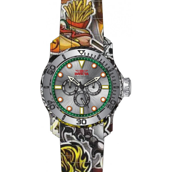 Invicta Pro Diver Date Day Quartz Silver Dial Men's Watch 47854 - The Watches Men & Co