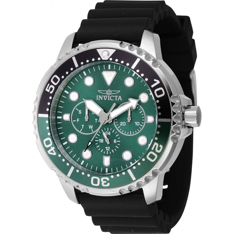 Invicta Pro Diver GMT Quartz Green Dial Men's Watch 47232 - The Watches Men & Co