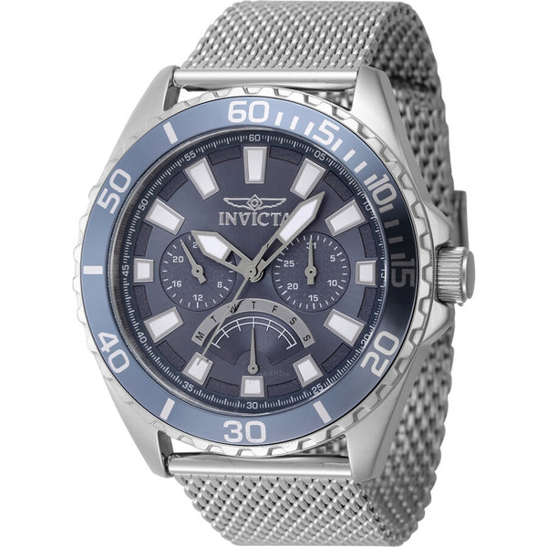 Invicta Pro Diver GMT Retrograde Quartz Blue Dial Men's Watch 46905 - The Watches Men & Co