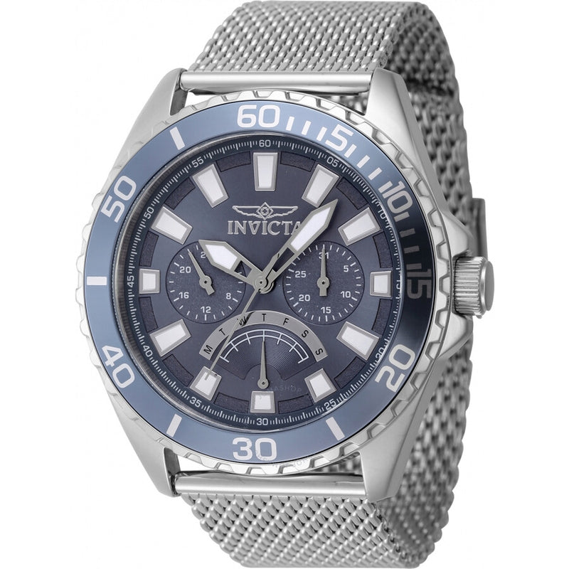 Invicta Pro Diver GMT Retrograde Quartz Blue Dial Men's Watch 46905 - The Watches Men & Co