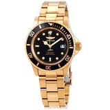 Invicta Pro Diver Gold-tone Black Dial 40 mm Men's Watch 26975 - The Watches Men & Co