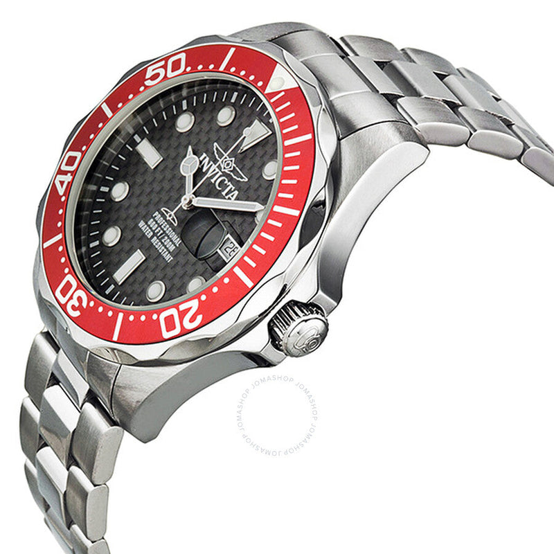 Invicta Pro Diver Grand Diver Black Carbon Fiber Dial Men's Watch 12565 - The Watches Men & Co #2