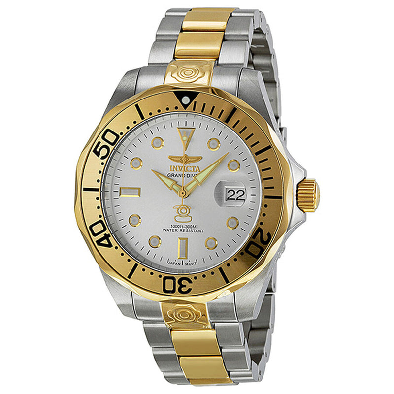 Invicta Pro Diver Grand Diver Automatic Silver Dial Men's Watch 3050 - The Watches Men & Co
