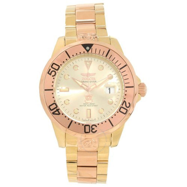 Invicta Pro Diver Grand Gold Dial Two-tone Men's Watch 16039 - The Watches Men & Co