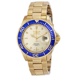 Invicta Pro Diver Light Champagne Dial Gold Ion-plated Men's Watch 14124 - The Watches Men & Co