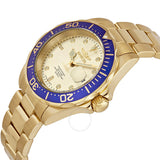 Invicta Pro Diver Light Champagne Dial Gold Ion-plated Men's Watch 14124 - The Watches Men & Co #2