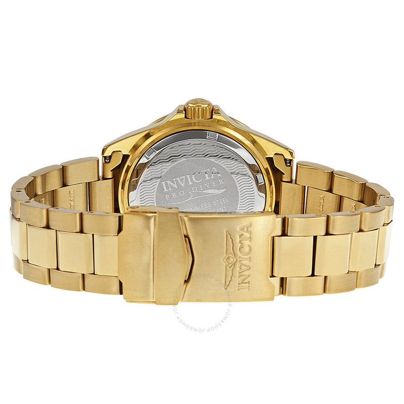 Invicta Pro Diver Light Champagne Dial Gold Ion-plated Men's Watch 14124 - The Watches Men & Co #3