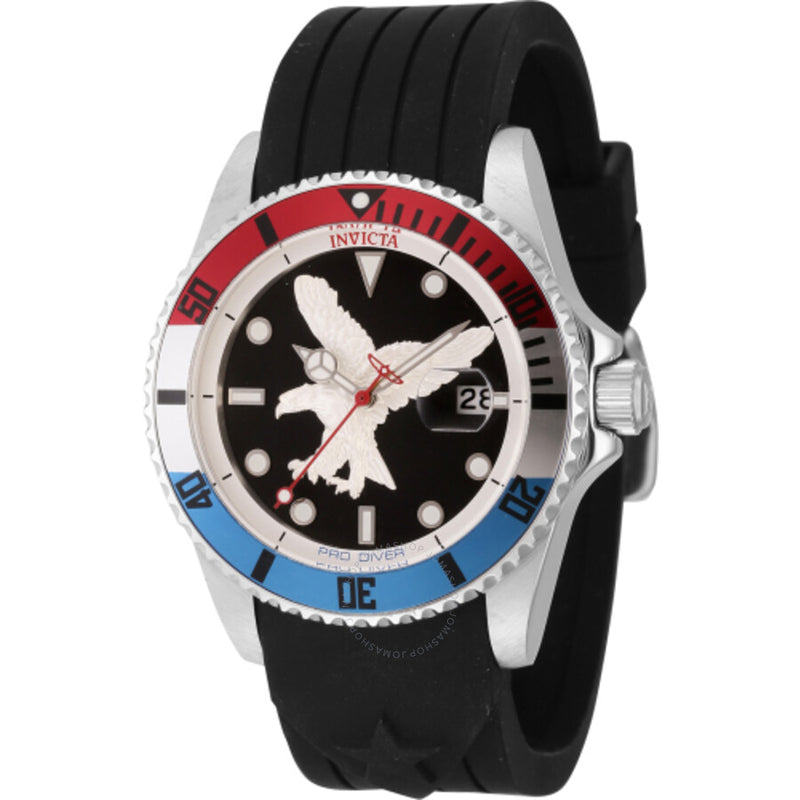 Invicta Pro Diver Quartz Black Dial Men's Watch 45872 - The Watches Men & Co