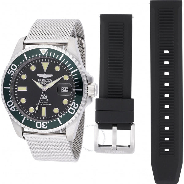 Invicta Pro Diver Quartz Black Dial Men's Watch 48214 - The Watches Men & Co