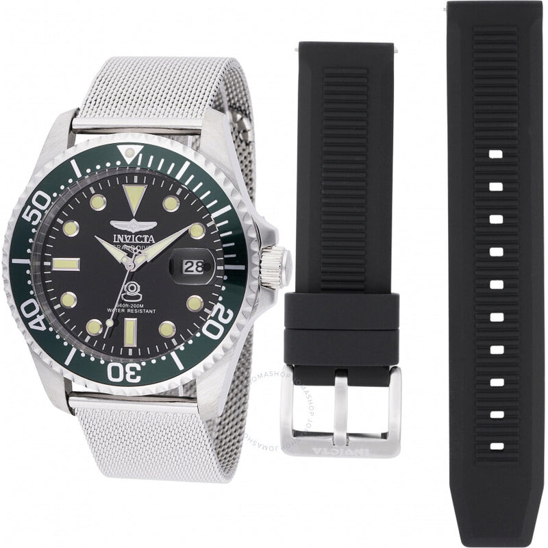 Invicta Pro Diver Quartz Black Dial Men's Watch 48214 - The Watches Men & Co