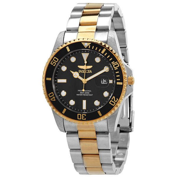 Invicta Pro Diver Quartz Black Dial Two-tone Men's Watch 33269 - The Watches Men & Co