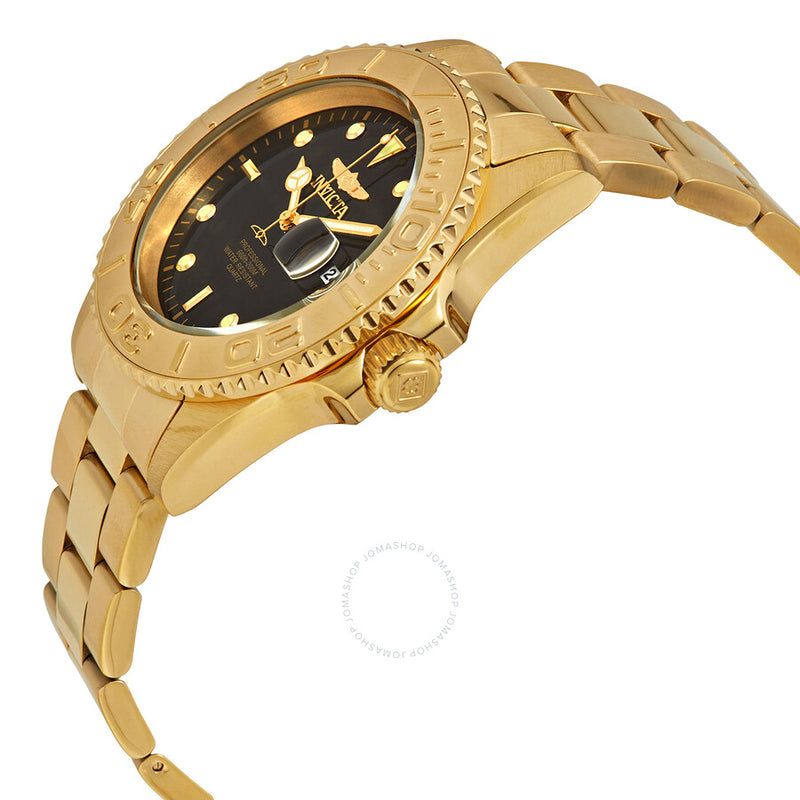 Invicta Pro Diver Quartz Black Dial Yellow Gold-tone Men's Watch 29946 - The Watches Men & Co #2