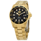 Invicta Pro Diver Quartz Black Dial Yellow Gold-tone Men's Watch 33271 - The Watches Men & Co