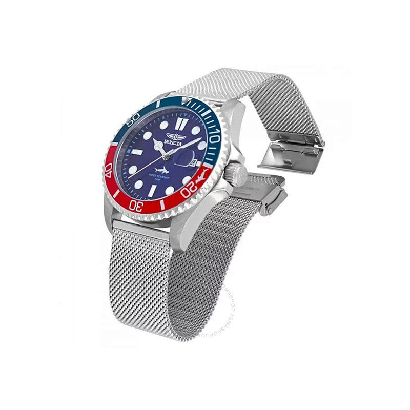 Invicta Pro Diver Quartz Blue Dial Pepsi Bezel Men's Watch 47175 - The Watches Men & Co #2