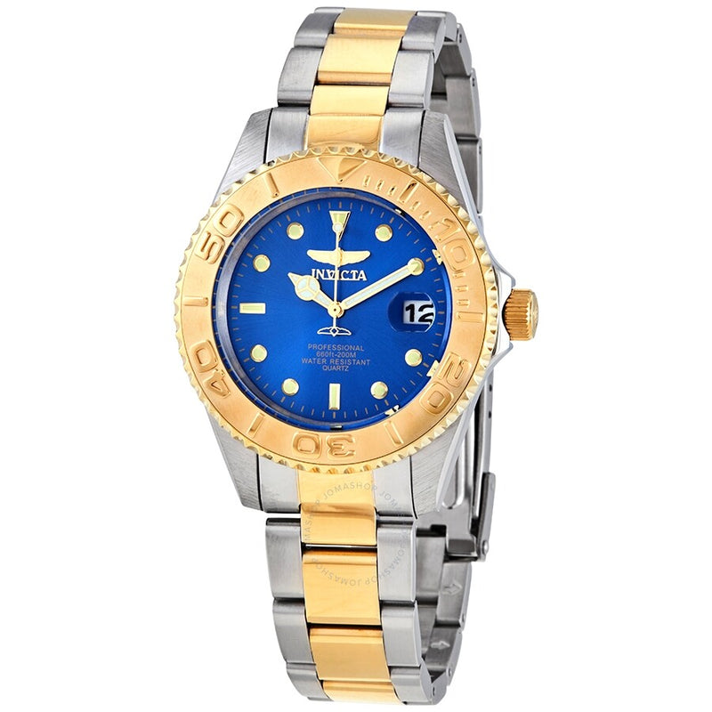 Invicta Pro Diver Quartz Blue Dial Two-tone Men's Watch 29942 - The Watches Men & Co