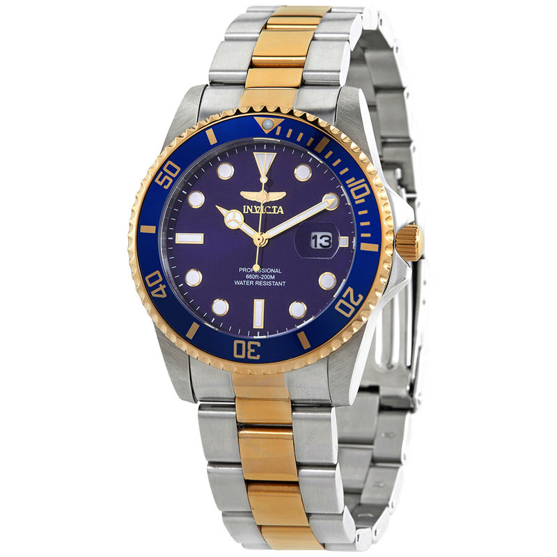 Invicta Pro Diver Quartz Blue Dial Two-tone Men's Watch 33268 - The Watches Men & Co