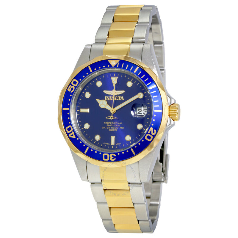 Invicta Pro Diver Quartz Blue Dial Two-tone Men's Watch 8935 - The Watches Men & Co