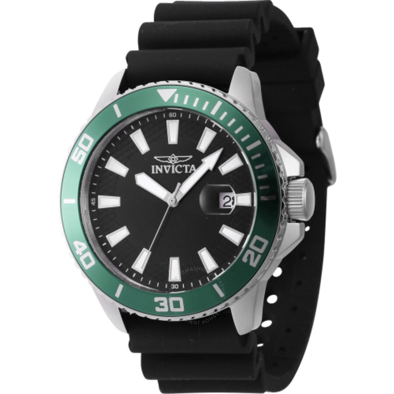 Invicta Pro Diver Quartz Date Black Dial Men's Watch 46088 - The Watches Men & Co