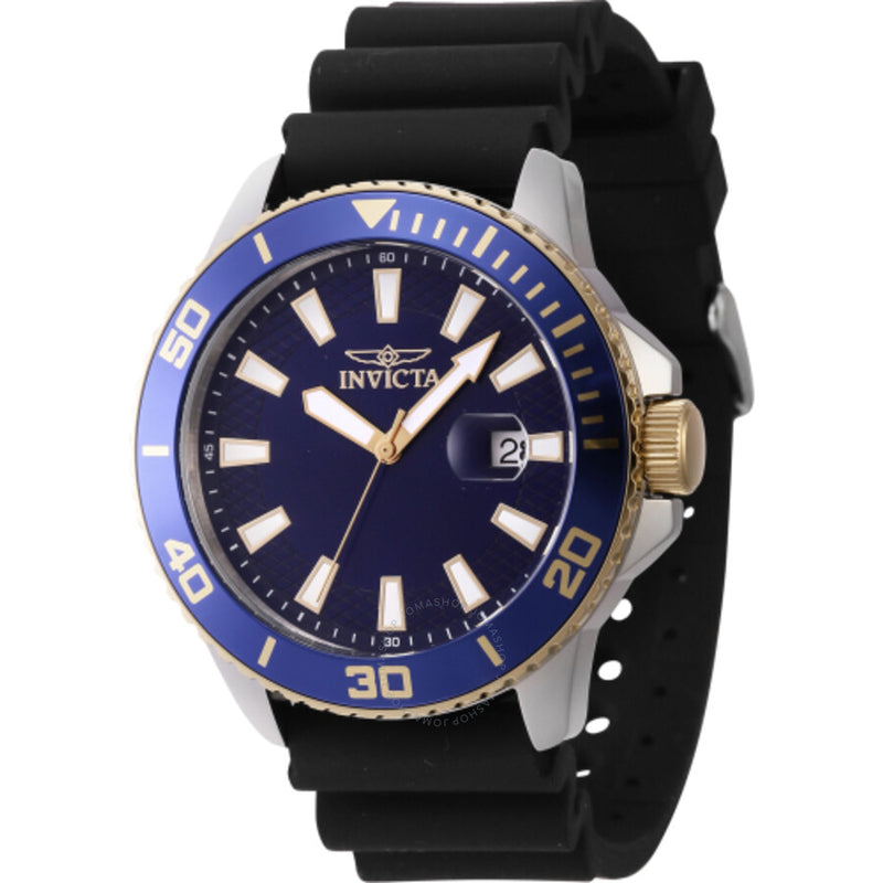 Invicta Pro Diver Quartz Date Blue Dial Men's Watch 46092 - The Watches Men & Co