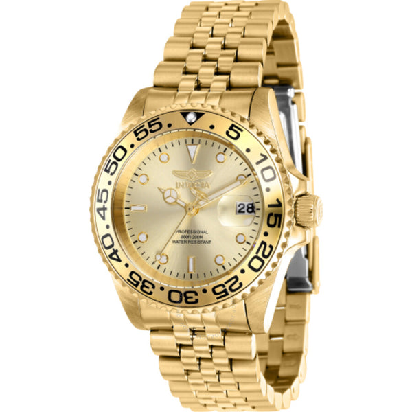 Invicta Pro Diver Quartz Gold Dial Ladies Watch 37165 - The Watches Men & Co