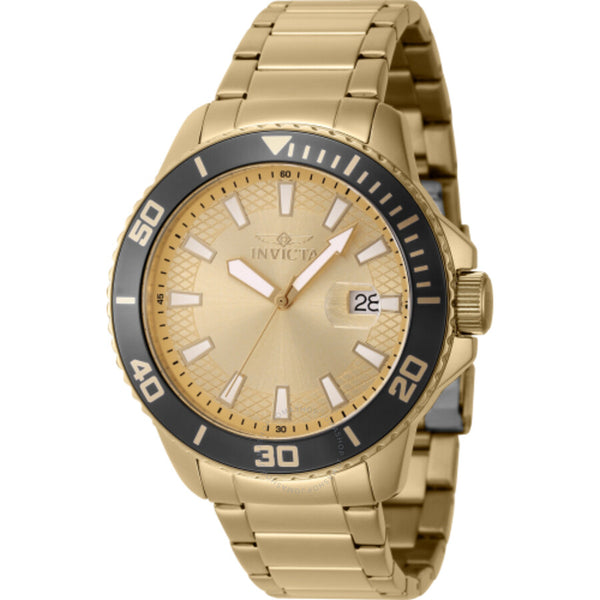 Invicta Pro Diver Quartz Gold Dial Men's Watch 46069 - The Watches Men & Co