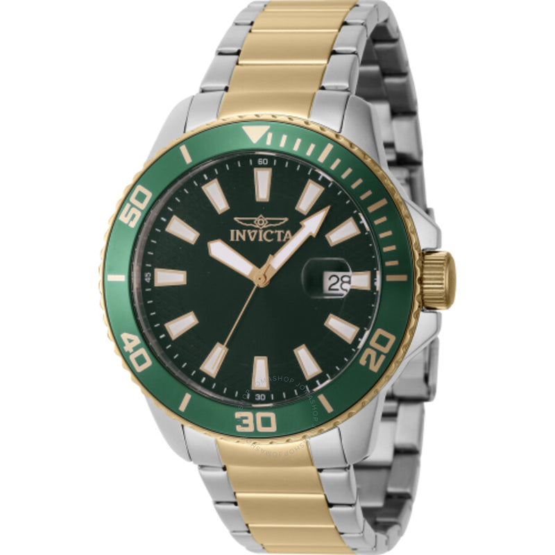 Invicta Pro Diver Quartz Green Dial Men's Watch 46072 - The Watches Men & Co