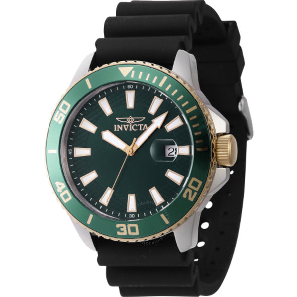 Invicta Pro Diver Quartz Green Dial Men's Watch 46093 - The Watches Men & Co