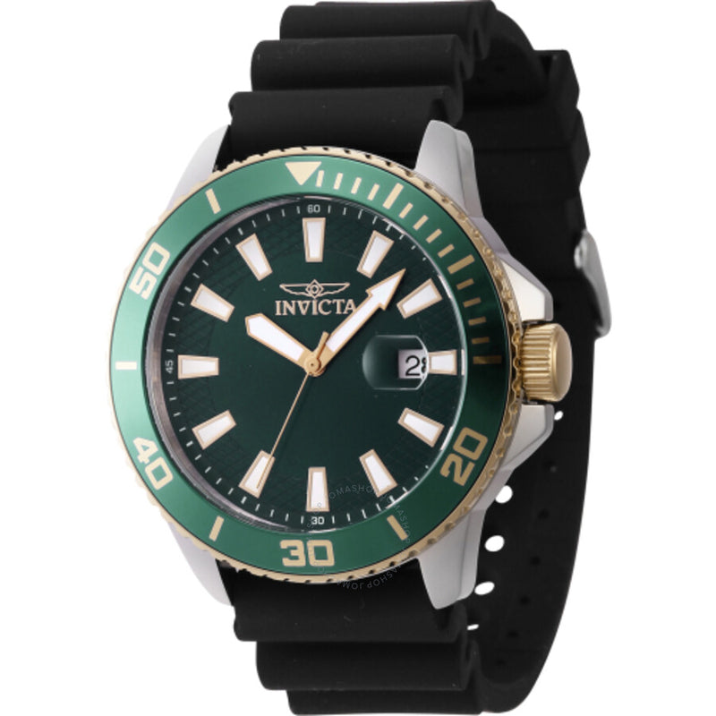 Invicta Pro Diver Quartz Green Dial Men's Watch 46093 - The Watches Men & Co
