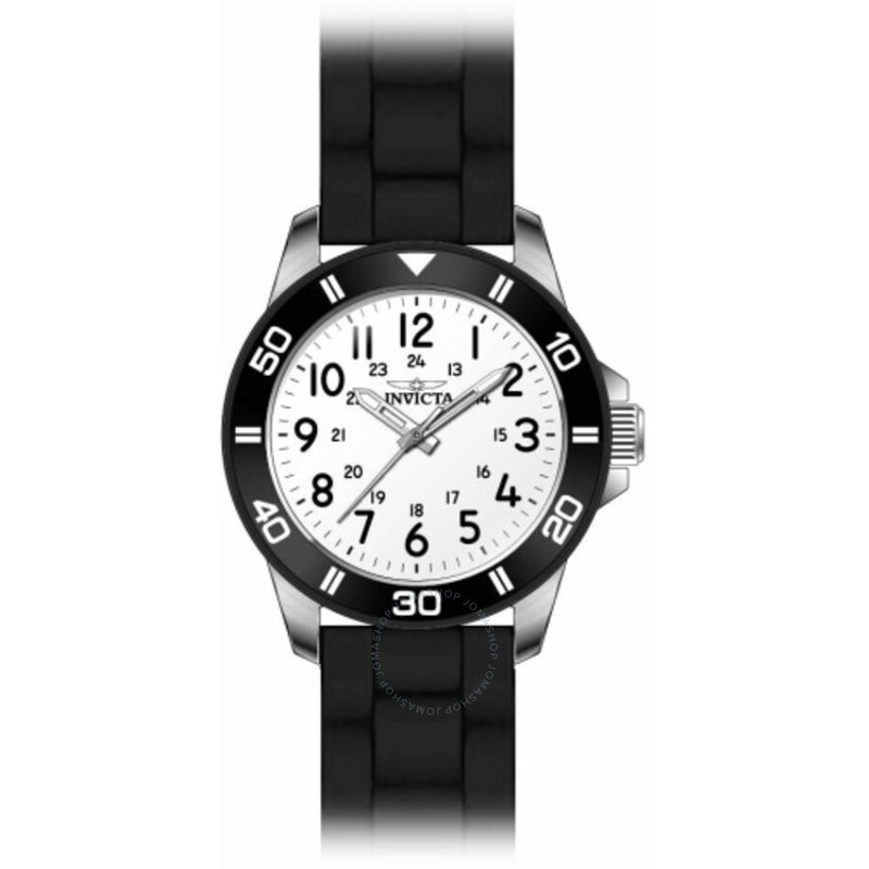 Invicta Pro Diver Quartz White Dial Ladies Watch 43630 - The Watches Men & Co