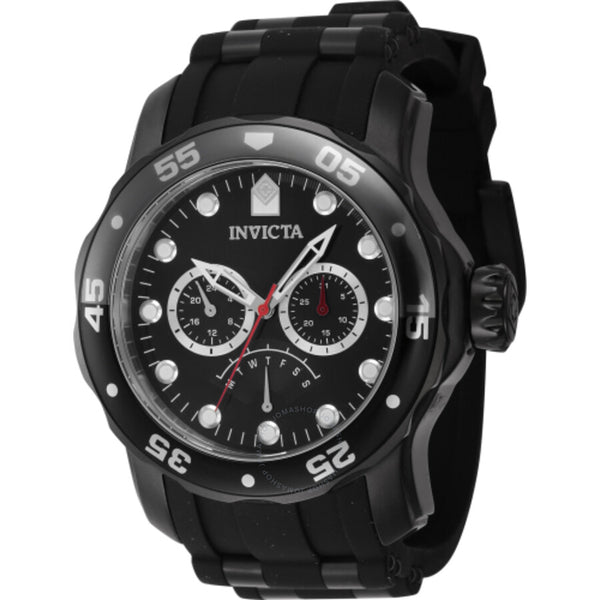 Invicta Pro Diver Retrograde GMT Quartz Black Dial Men's Watch 46966 - The Watches Men & Co