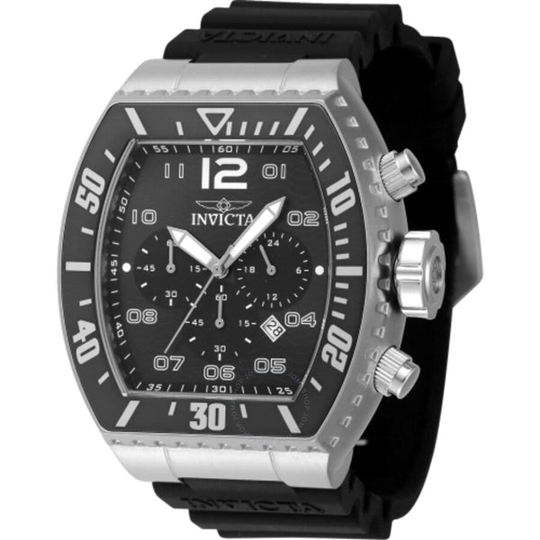 Invicta Pro Diver Zager Exclusive Chronograph GMT Quartz Black Dial Men's Watch 47282 - The Watches Men & Co