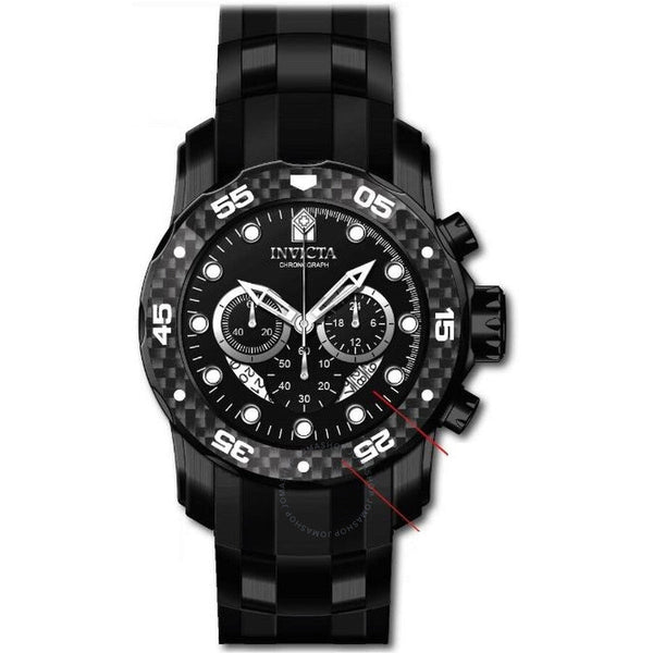 Invicta Pro Diver Zager Exclusive Chronograph Quartz Black Dial Men's Watch 35417 - The Watches Men & Co