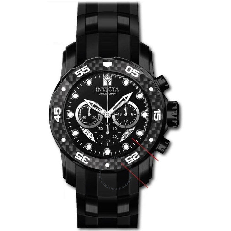 Invicta Pro Diver Zager Exclusive Chronograph Quartz Black Dial Men's Watch 35417 - The Watches Men & Co