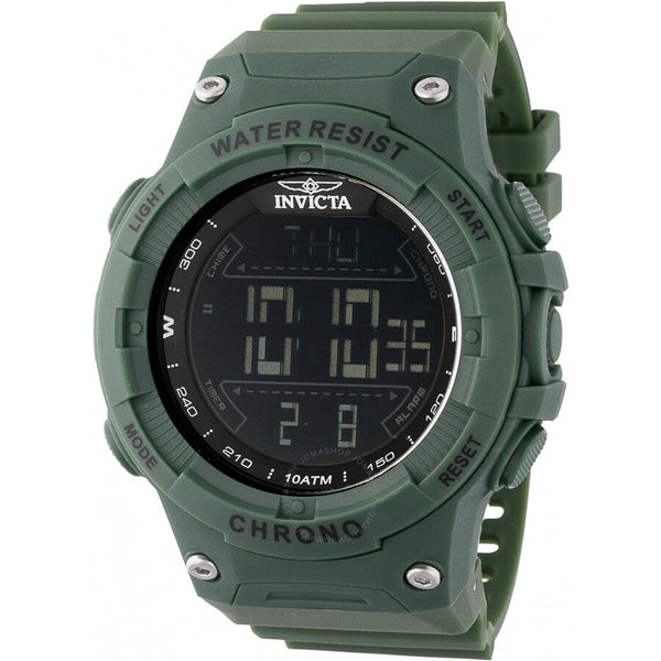 Invicta Racing Alarm Chronograph GMT Quartz Digital Black Dial Men's Watch 47525 - The Watches Men & Co