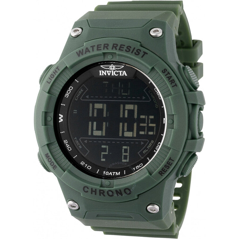 Invicta Racing Alarm Chronograph GMT Quartz Digital Black Dial Men's Watch 47525 - The Watches Men & Co
